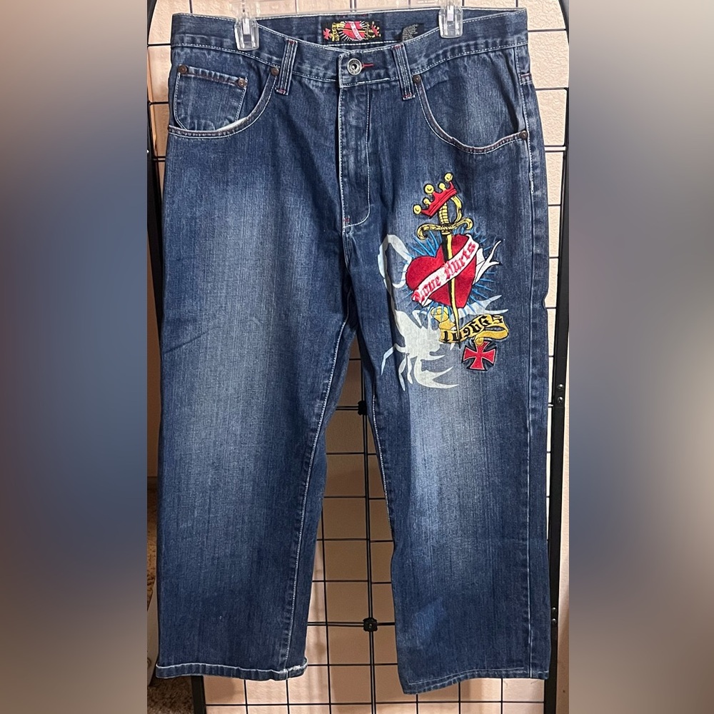 Vintage 96 North Embroidered Jeans